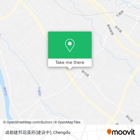 成都建邦花溪府(建设中) map