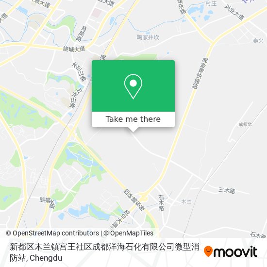 新都区木兰镇宫王社区成都洋海石化有限公司微型消防站 map