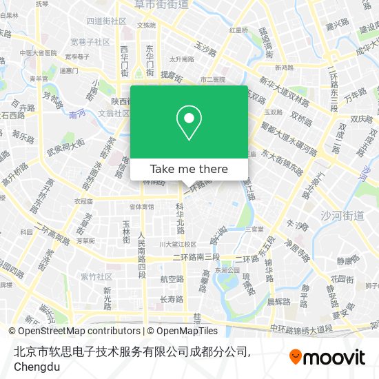 北京市软思电子技术服务有限公司成都分公司 map