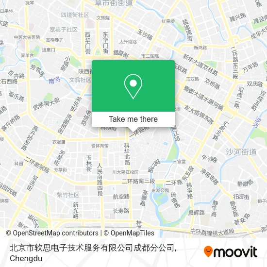 北京市软思电子技术服务有限公司成都分公司 map
