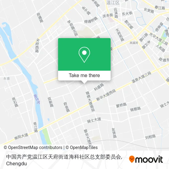 中国共产党温江区天府街道海科社区总支部委员会 map