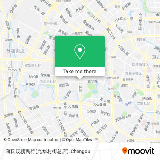 蒋氏现捞鸭脖(光华村街总店) map