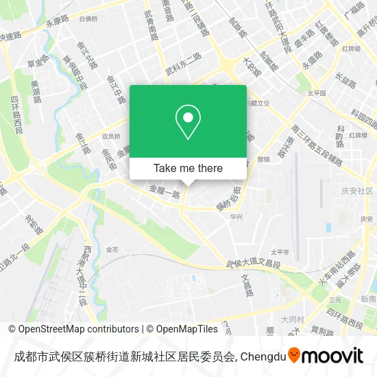 成都市武侯区簇桥街道新城社区居民委员会 map