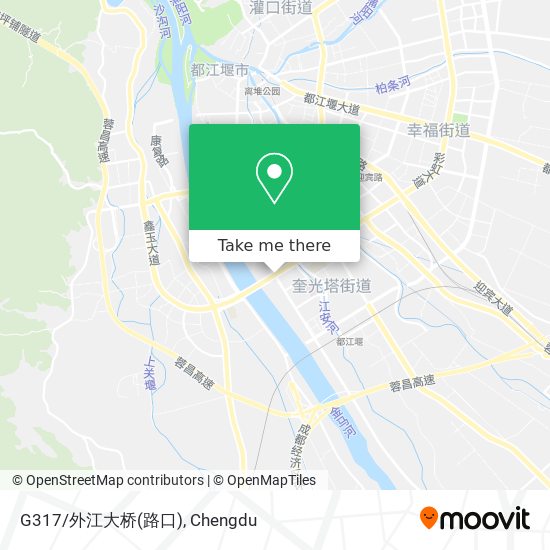 G317/外江大桥(路口) map