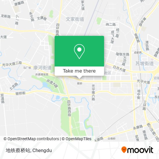 地铁蔡桥站 map