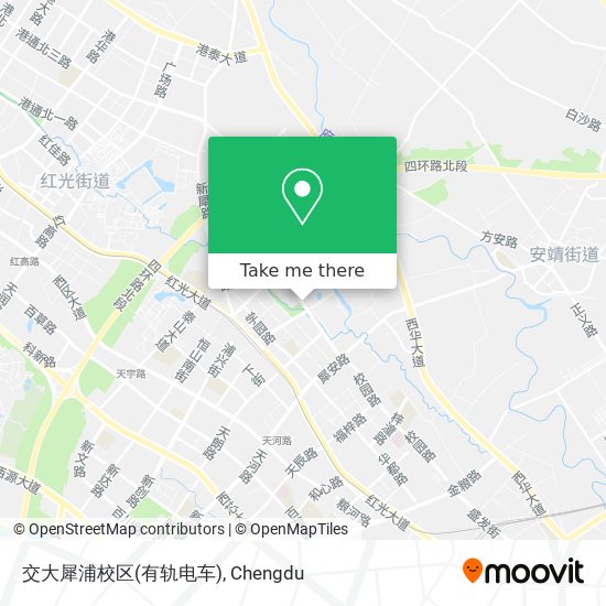交大犀浦校区(有轨电车) map