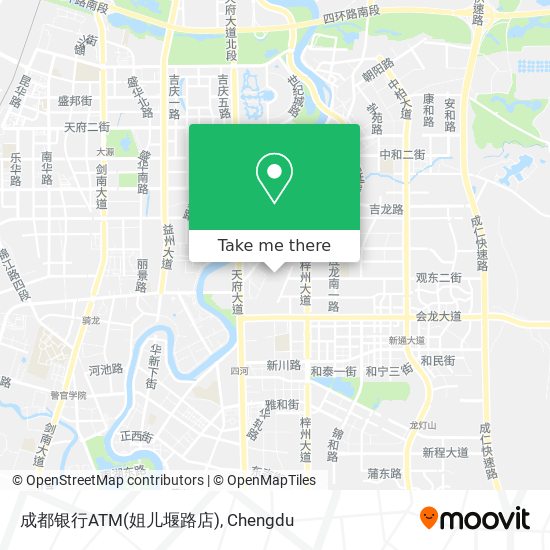成都银行ATM(姐儿堰路店) map