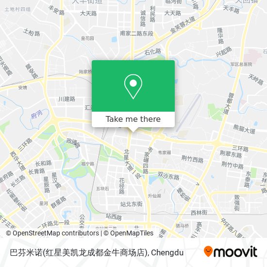 巴芬米诺(红星美凯龙成都金牛商场店) map