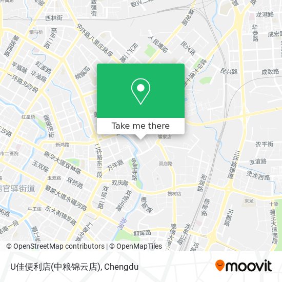 U佳便利店(中粮锦云店) map