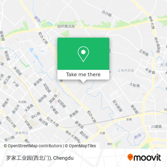 罗家工业园(西北门) map