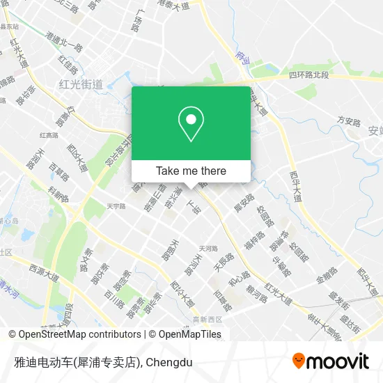 雅迪电动车(犀浦专卖店) map