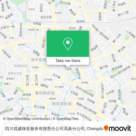 四川戎威保安服务有限责任公司高新分公司 map