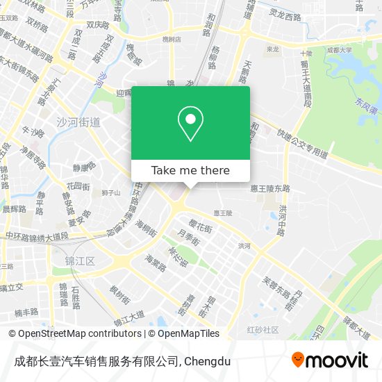 成都长壹汽车销售服务有限公司 map