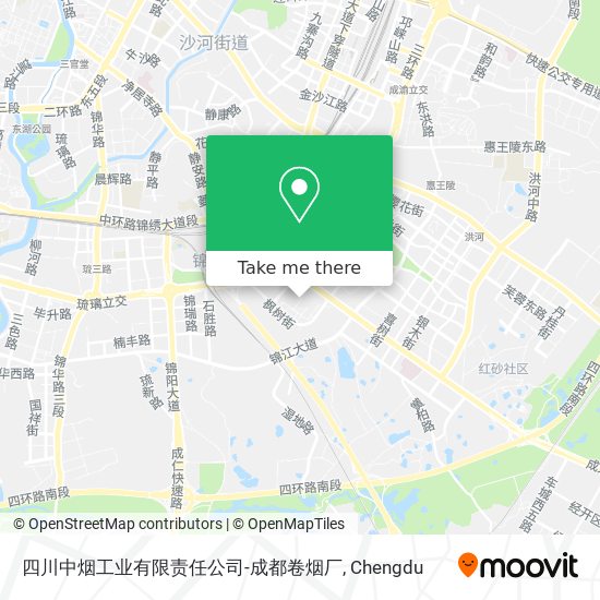 四川中烟工业有限责任公司-成都卷烟厂 map