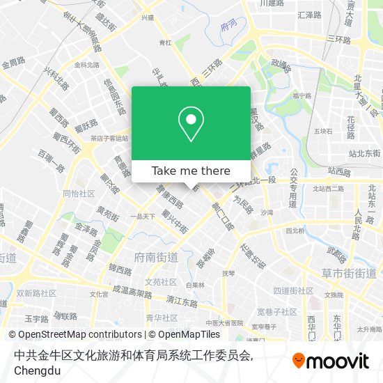 中共金牛区文化旅游和体育局系统工作委员会 map