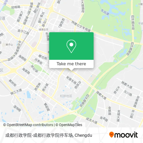 成都行政学院-成都行政学院停车场 map