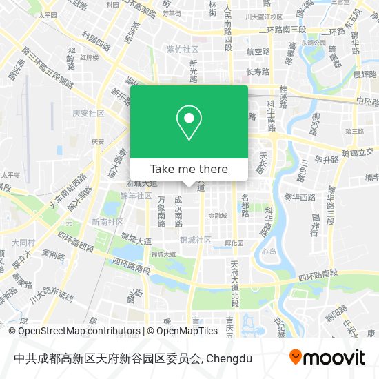 中共成都高新区天府新谷园区委员会 map