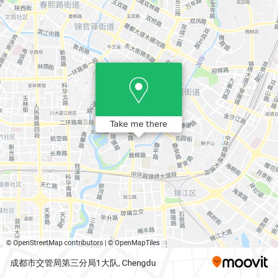 成都市交管局第三分局1大队 map