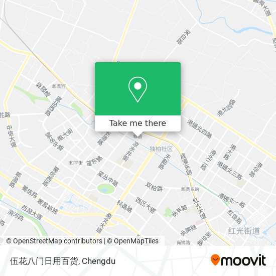 伍花八门日用百货 map
