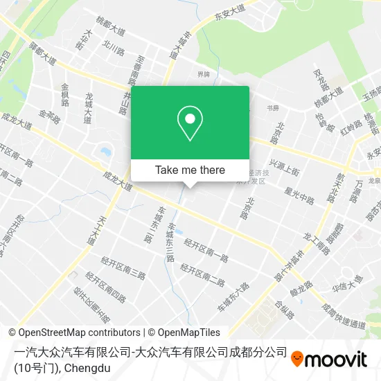 一汽大众汽车有限公司-大众汽车有限公司成都分公司(10号门) map