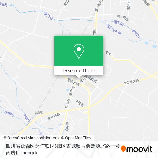 四川省欧森医药连锁(郫都区古城镇马街蜀源北路一号药房) map
