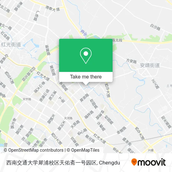 西南交通大学犀浦校区天佑斋一号园区 map