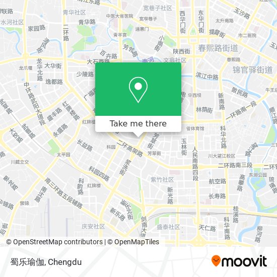 蜀乐瑜伽 map