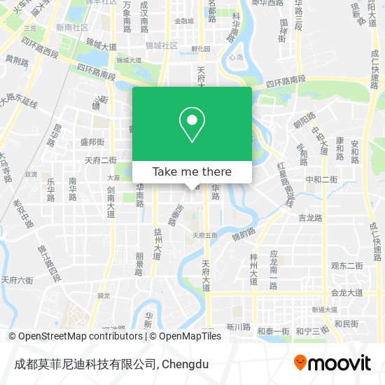 成都莫菲尼迪科技有限公司 map