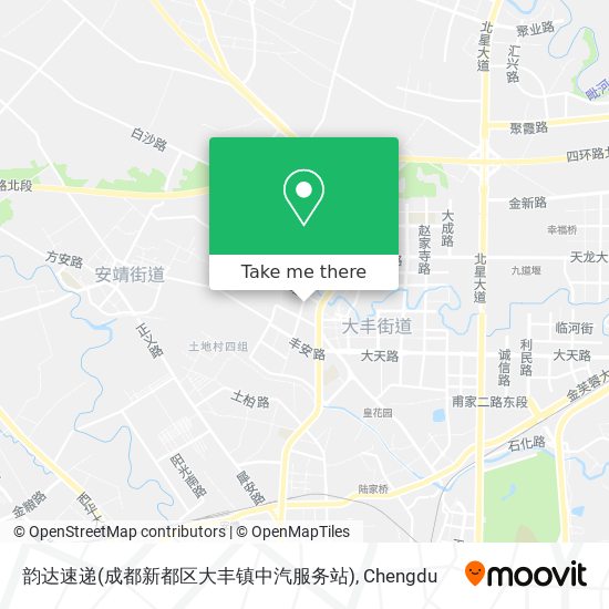 韵达速递(成都新都区大丰镇中汽服务站) map
