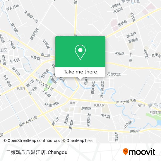 二孃鸡爪爪温江店 map