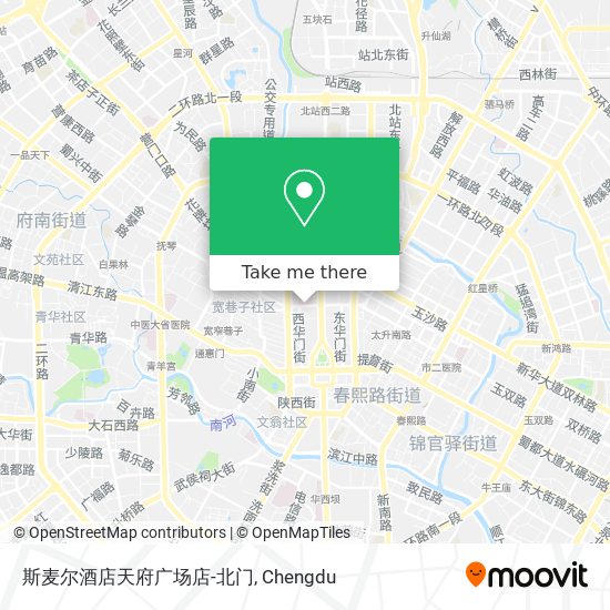 斯麦尔酒店天府广场店-北门 map