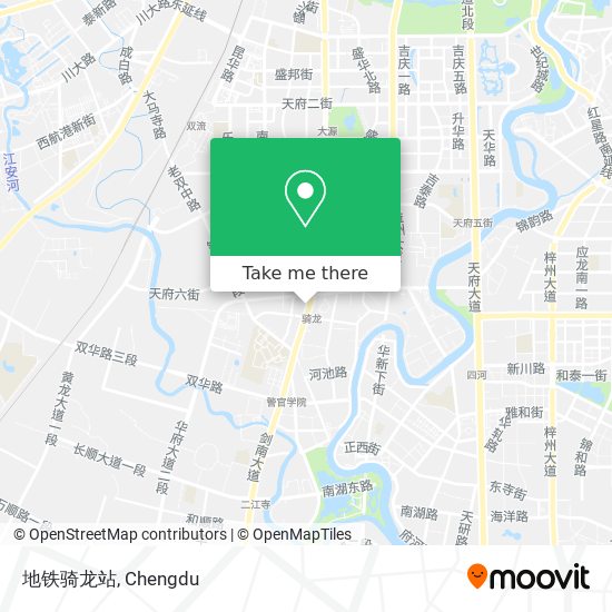 地铁骑龙站 map