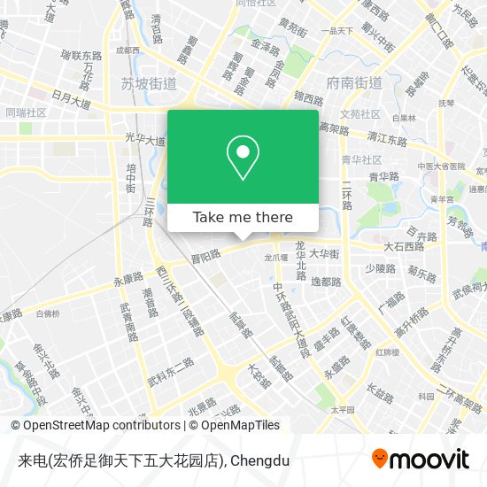 来电(宏侨足御天下五大花园店) map