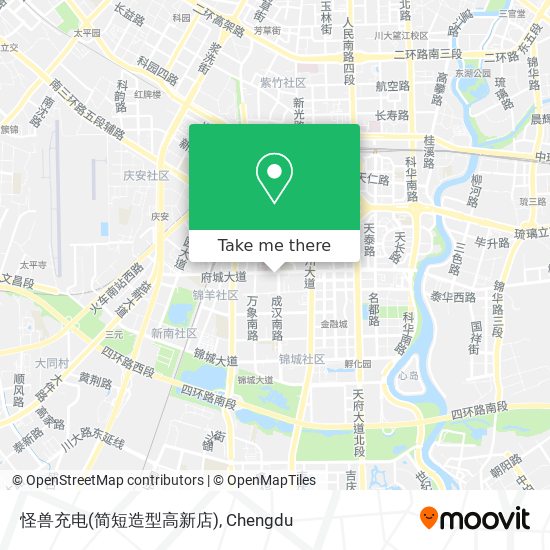 怪兽充电(简短造型高新店) map