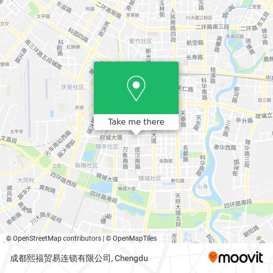 成都熙福贸易连锁有限公司 map