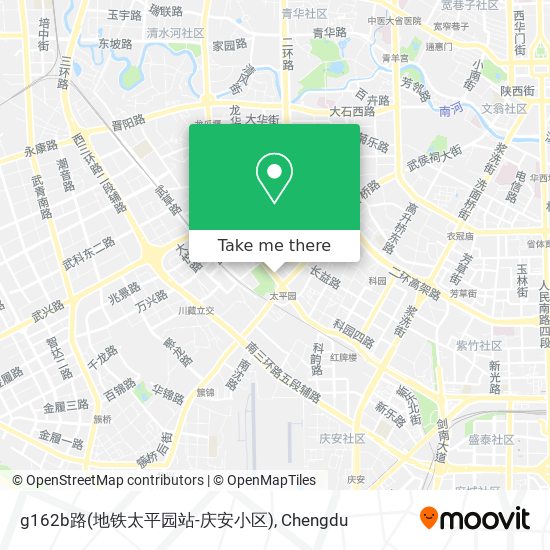 g162b路(地铁太平园站-庆安小区) map