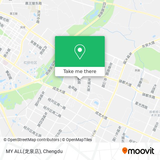 MY ALL(龙泉店) map