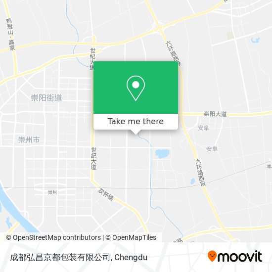 成都弘昌京都包装有限公司 map