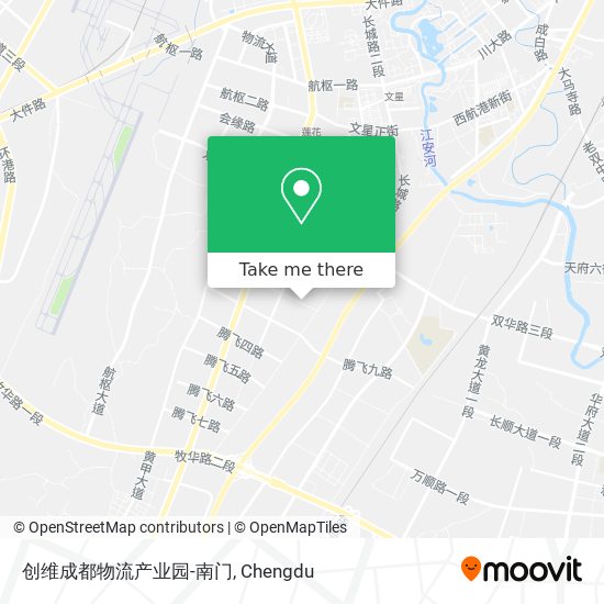 创维成都物流产业园-南门 map