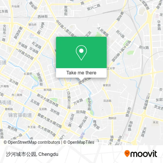 沙河城市公园 map