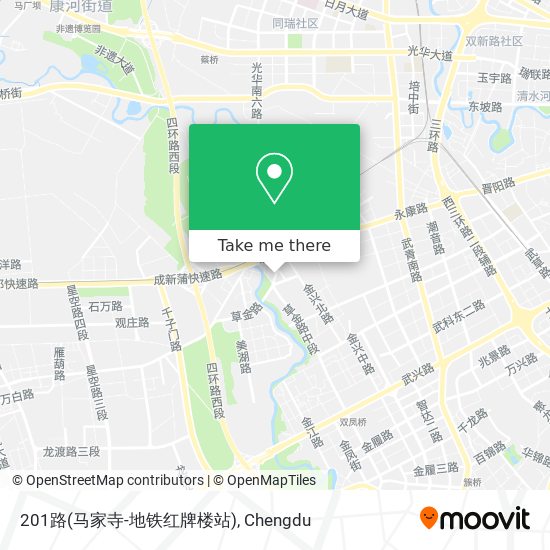 201路(马家寺-地铁红牌楼站) map