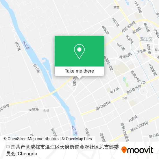 中国共产党成都市温江区天府街道金府社区总支部委员会 map