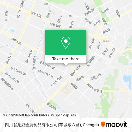 四川省龙威金属制品有限公司(车城东六路) map