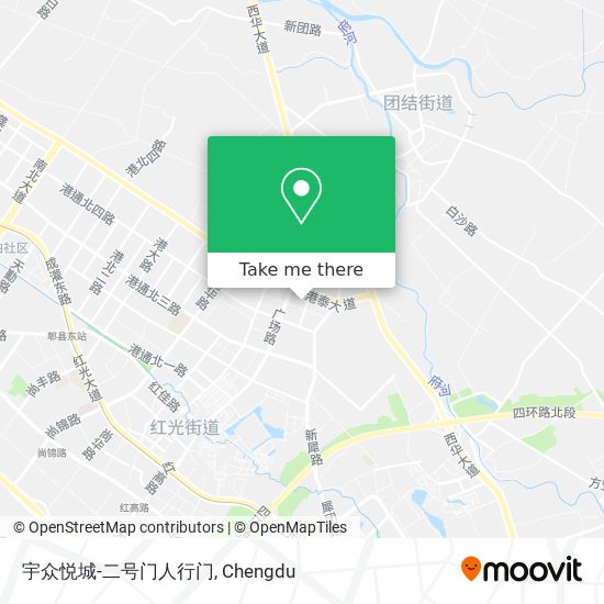 宇众悦城-二号门人行门 map