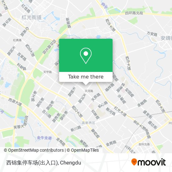 西锦集停车场(出入口) map