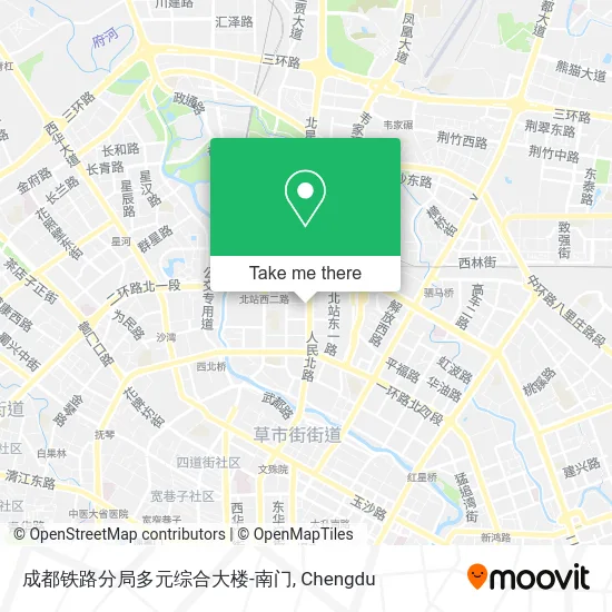 成都铁路分局多元综合大楼-南门 map