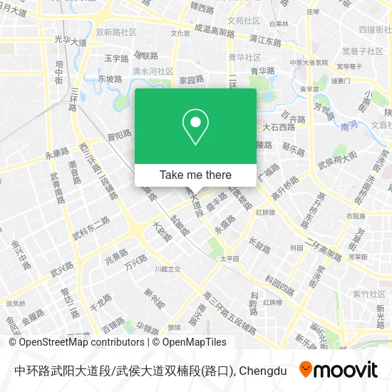 中环路武阳大道段/武侯大道双楠段(路口) map