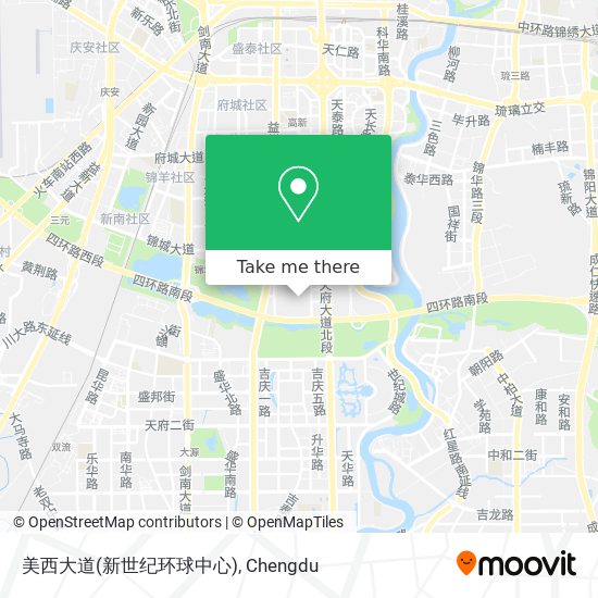 美西大道(新世纪环球中心) map