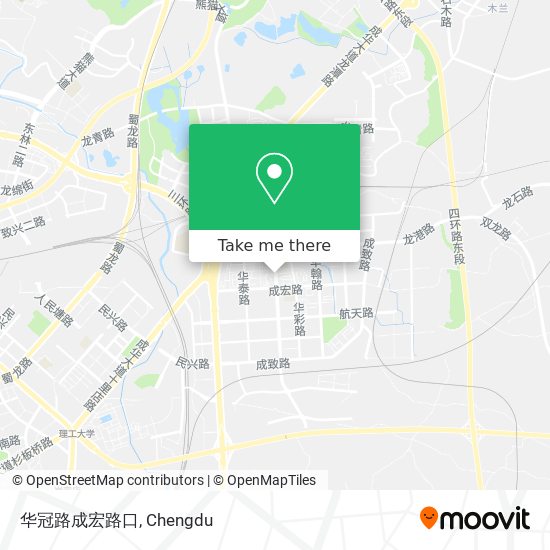 华冠路成宏路口 map