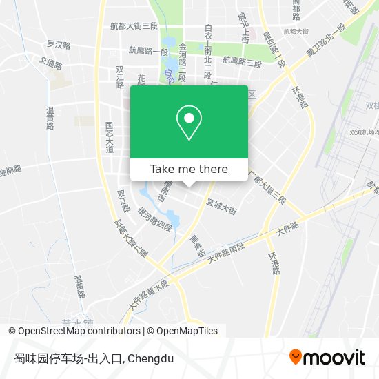 蜀味园停车场-出入口 map